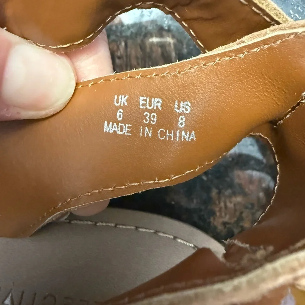 Australian Luxe Collective - Elegant Brown Leather Sandals